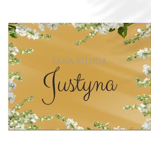 Zawieszka na krzesła - Prostokątna Soft Motyw 8