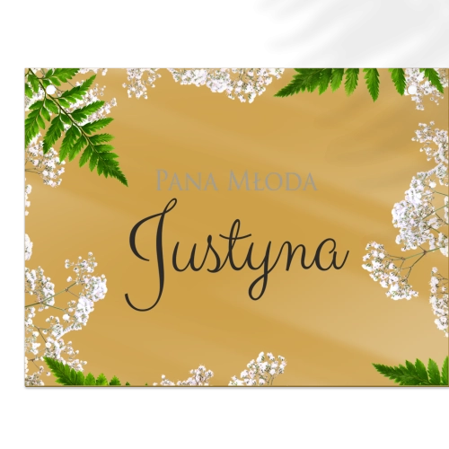 Zawieszka na krzesła - Prostokątna Soft Motyw 2