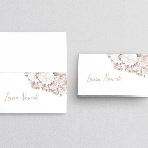 Winietki ślubne składane Amore Rosso - Motyw 2