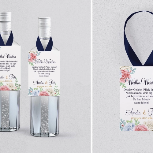 Zawieszka na alkohol Geometryczne Serce - Motyw 3