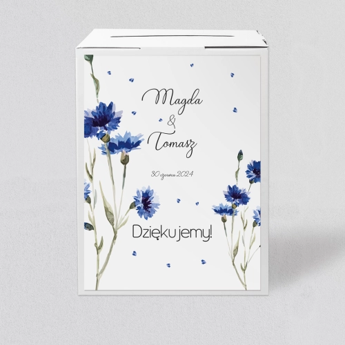 Pudełko na koperty i pieniądze Biały Czas - Motyw 2