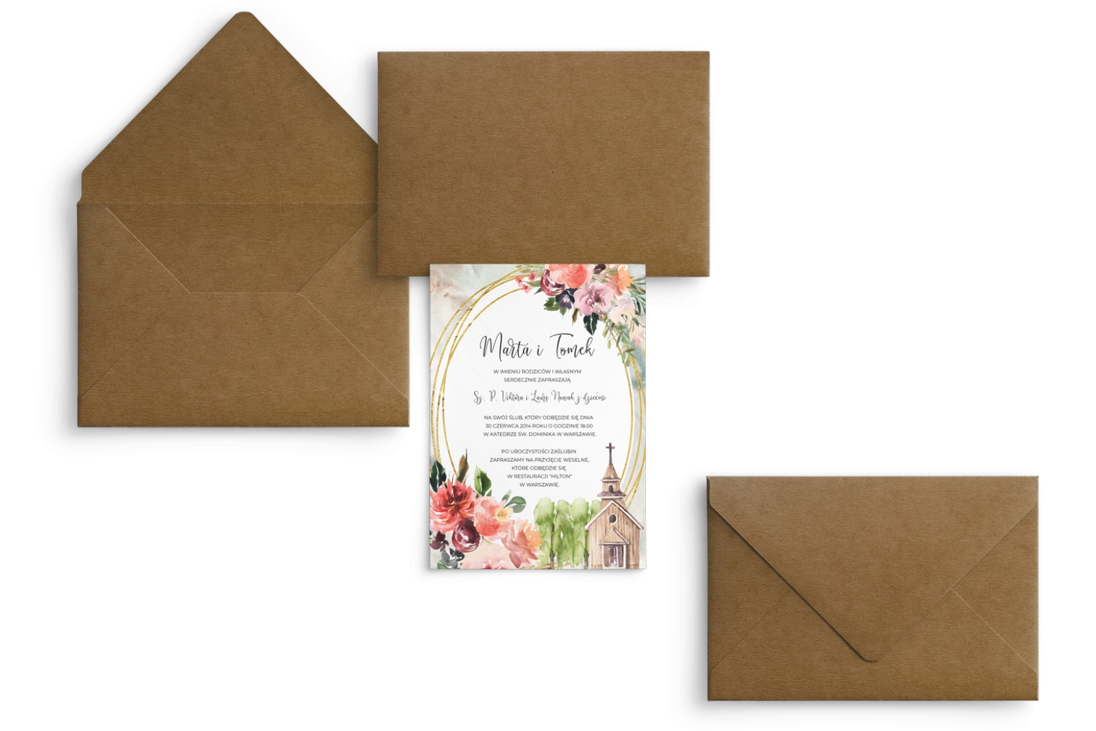 Zaproszenia ślubne Spring Love - Motyw 1