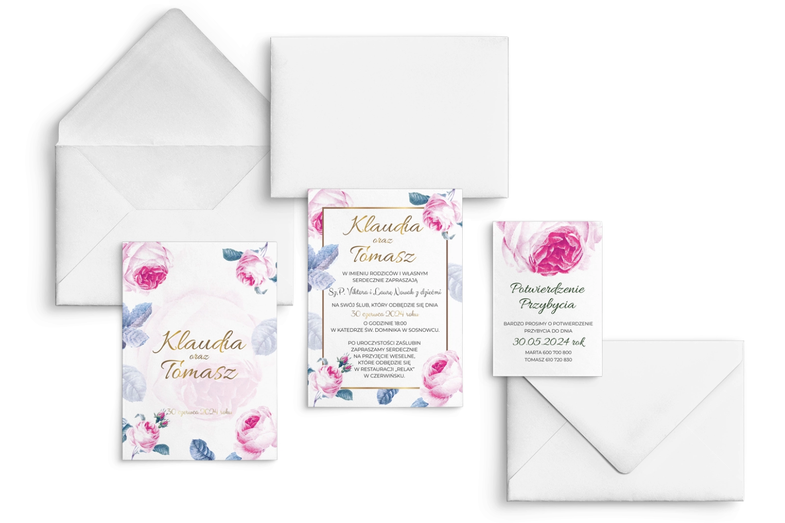 Zaproszenia ślubne Dream - Motyw 3