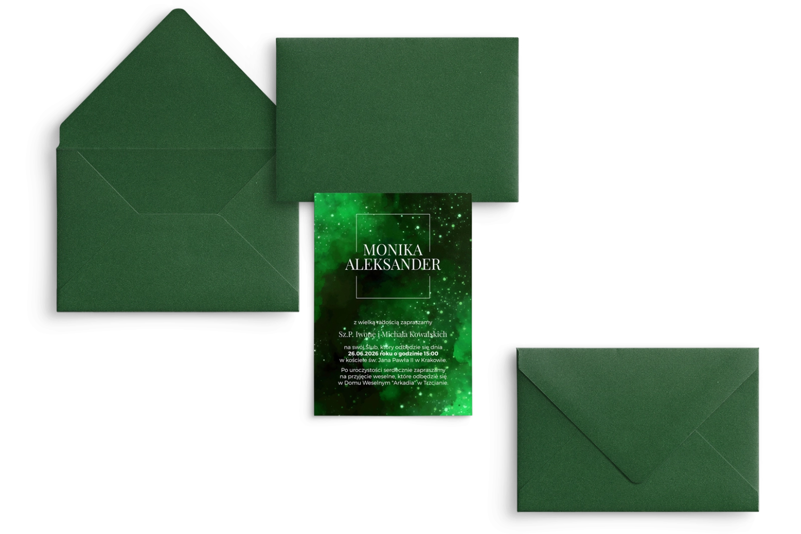 Zaproszenia ślubne Colors of the Sky - Motyw 1