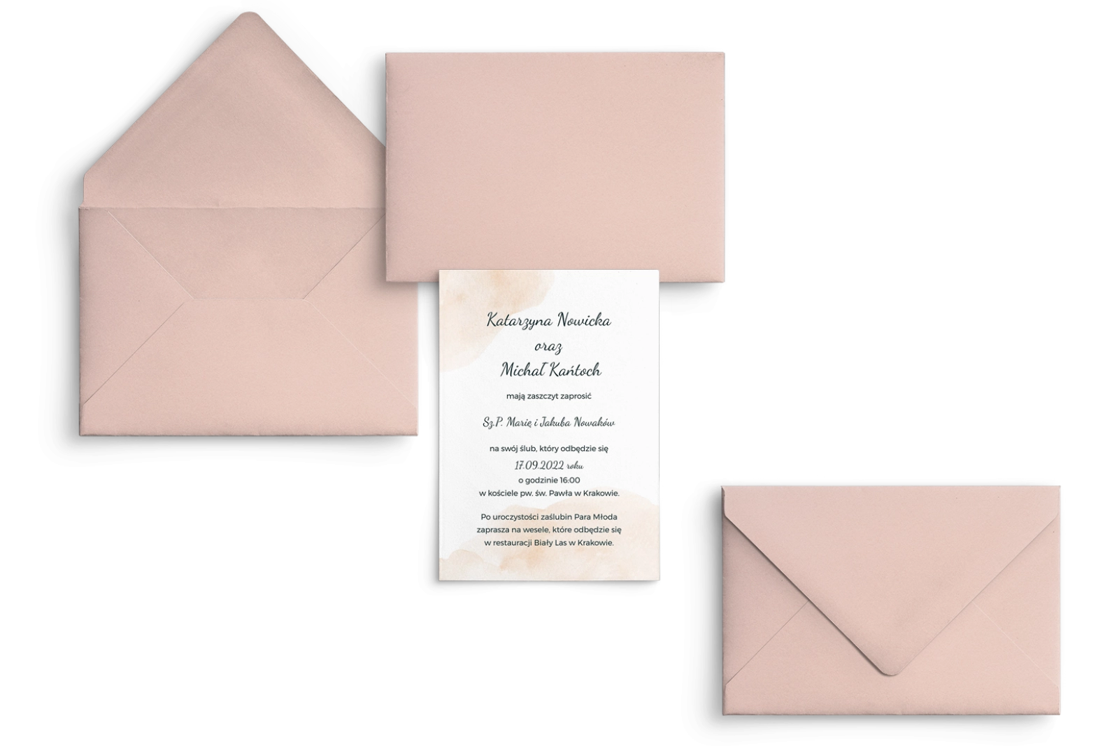 Zaproszenia ślubne True Love - Motyw 1