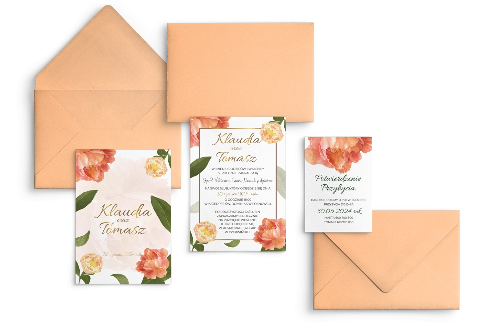 Zaproszenia ślubne Dream - Motyw 5