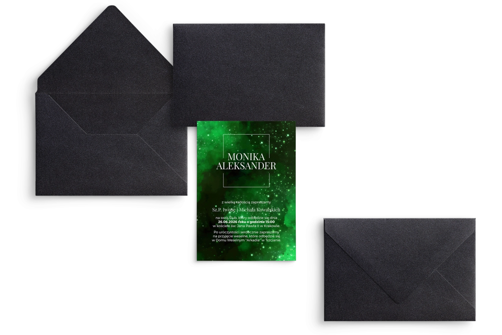 Zaproszenia ślubne Colors of the Sky - Motyw 1