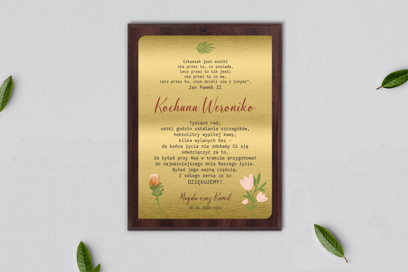 Dyplom ślubny dla świadków - Butterflies - Motyw 2