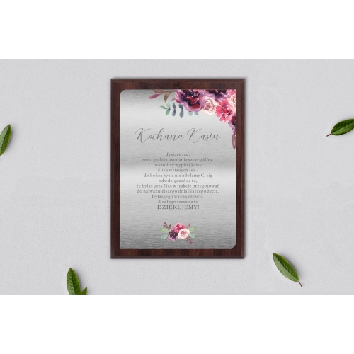 Dyplom ślubny dla świadków - PasteLove Motyw 1