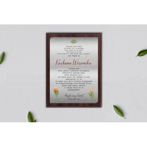 Dyplom ślubny dla świadków - Butterflies - Motyw 3