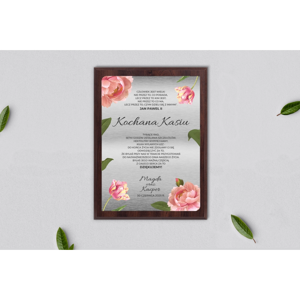 Dyplom ślubny dla świadków - Dream Motyw 6