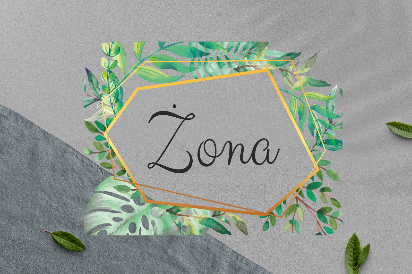 Zawieszka na krzesła - Prostokątna Flowers & Frame Motyw 2