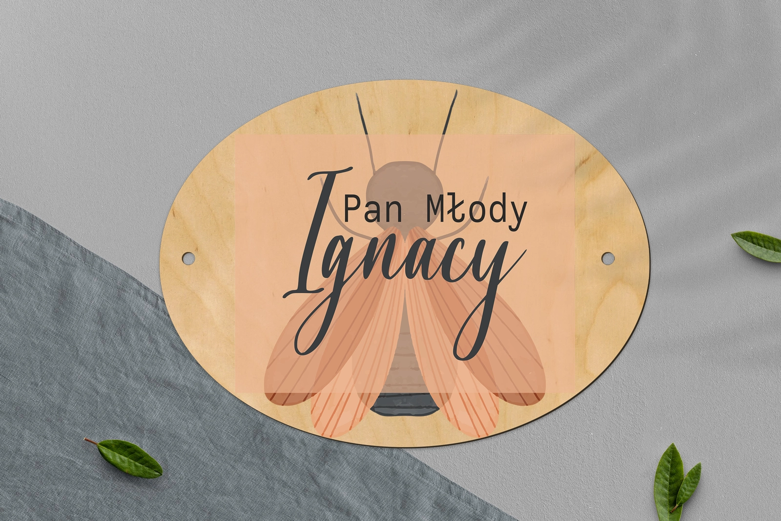 Zawieszka na krzesła - Owalna Butterflies - Motyw 2