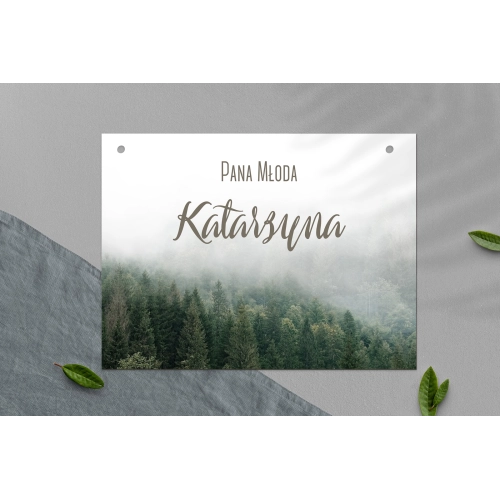 Zawieszka na krzesła - Prostokątna Forest - Motyw 2