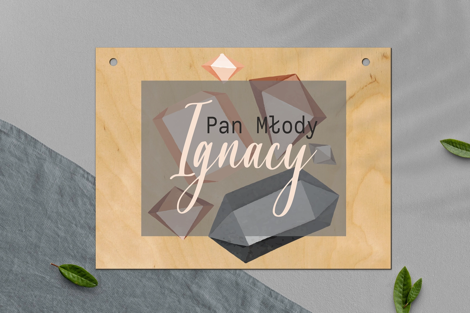 Zawieszka na krzesła - Prostokątna Butterflies - Motyw 3