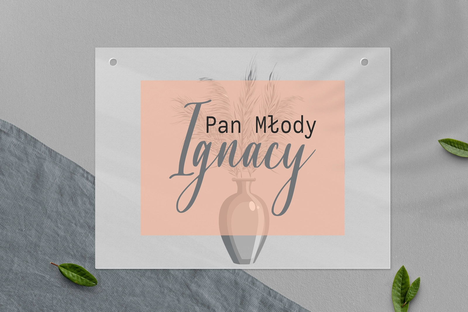 Zawieszka na krzesła - Prostokątna Butterflies - Motyw 4