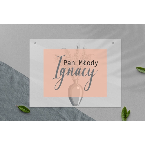 Zawieszka na krzesła - Prostokątna Butterflies - Motyw 4