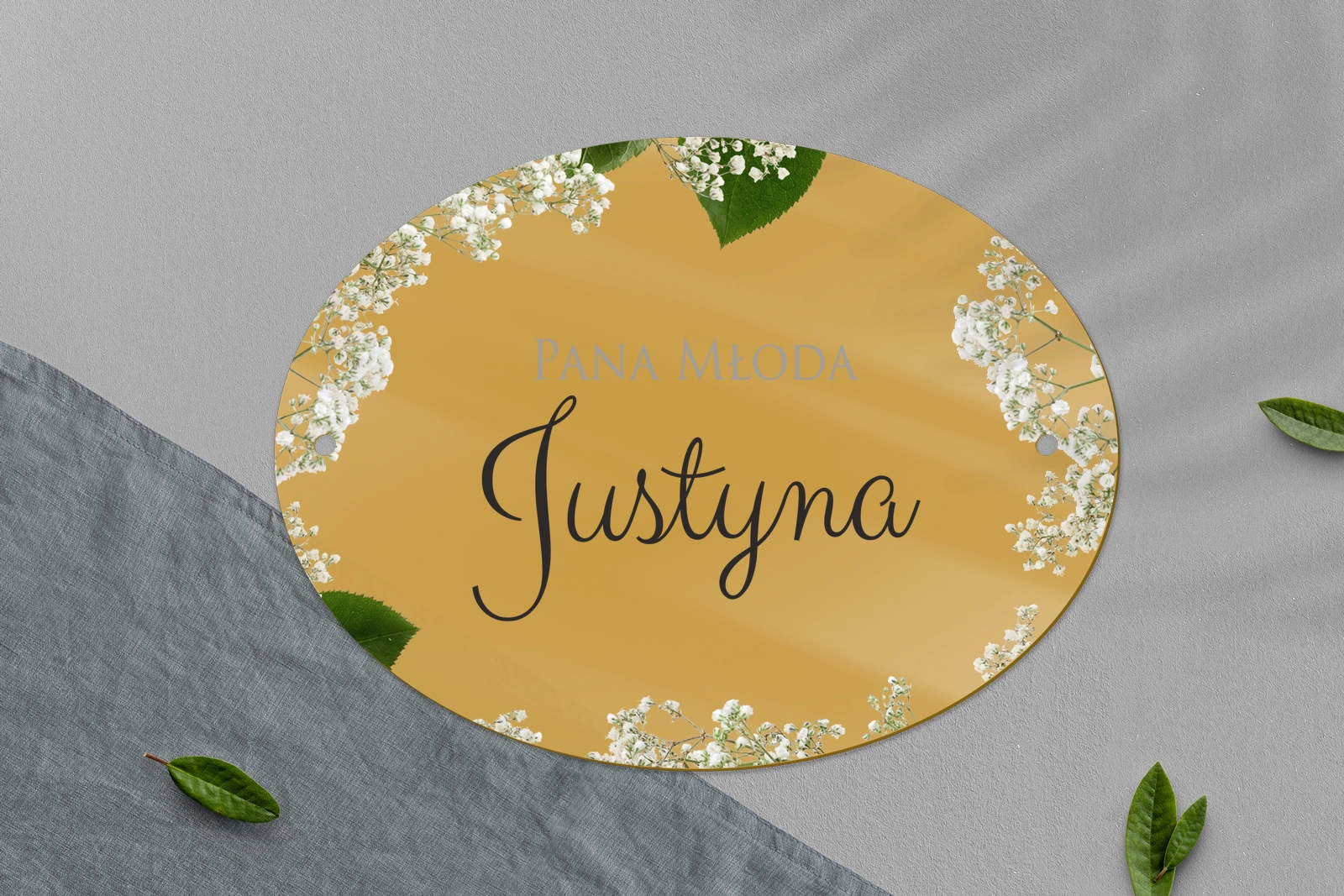 Zawieszka na krzesła - Owalna Soft Motyw 7