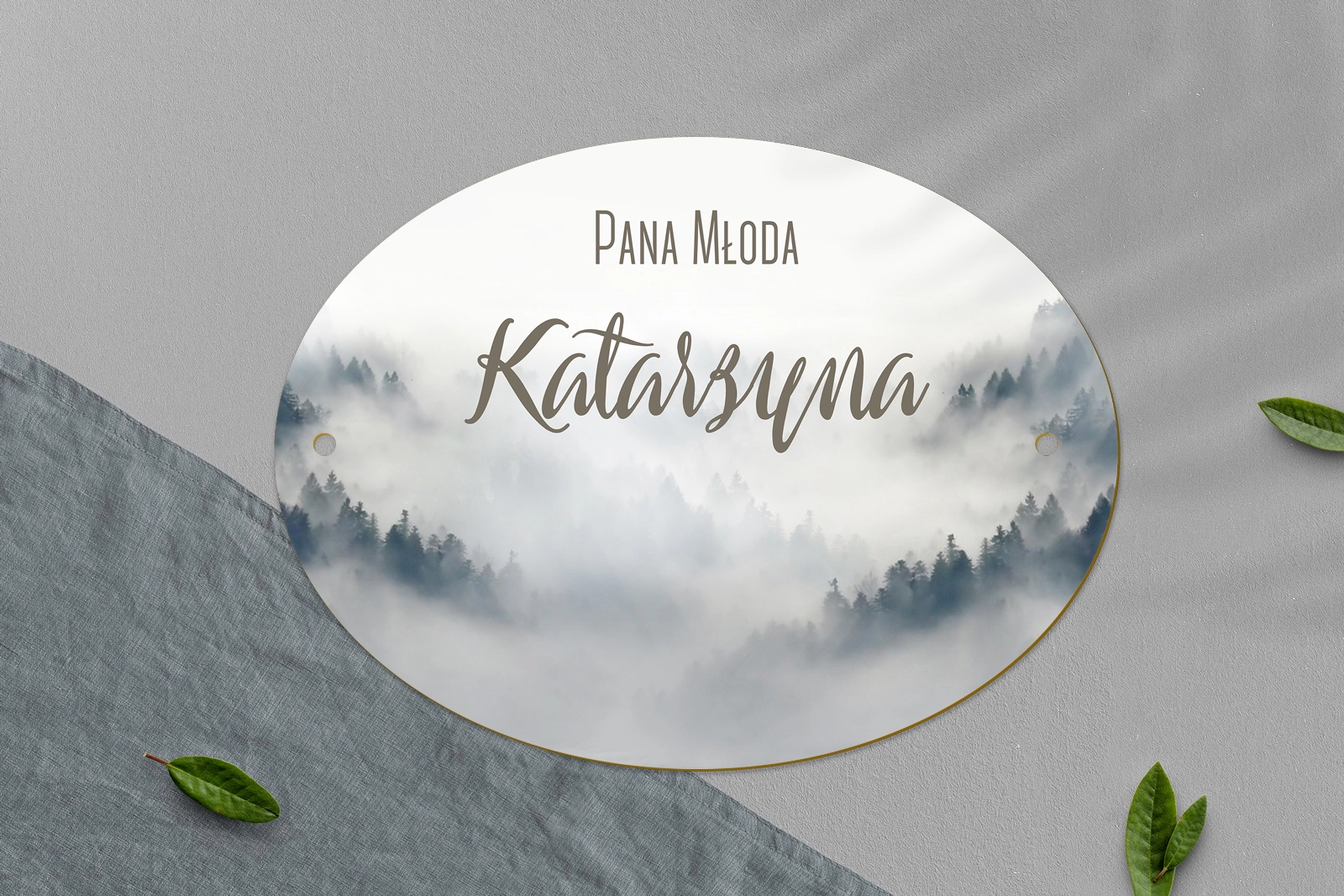 Zawieszka na krzesła - Owalna Forest - Motyw 5