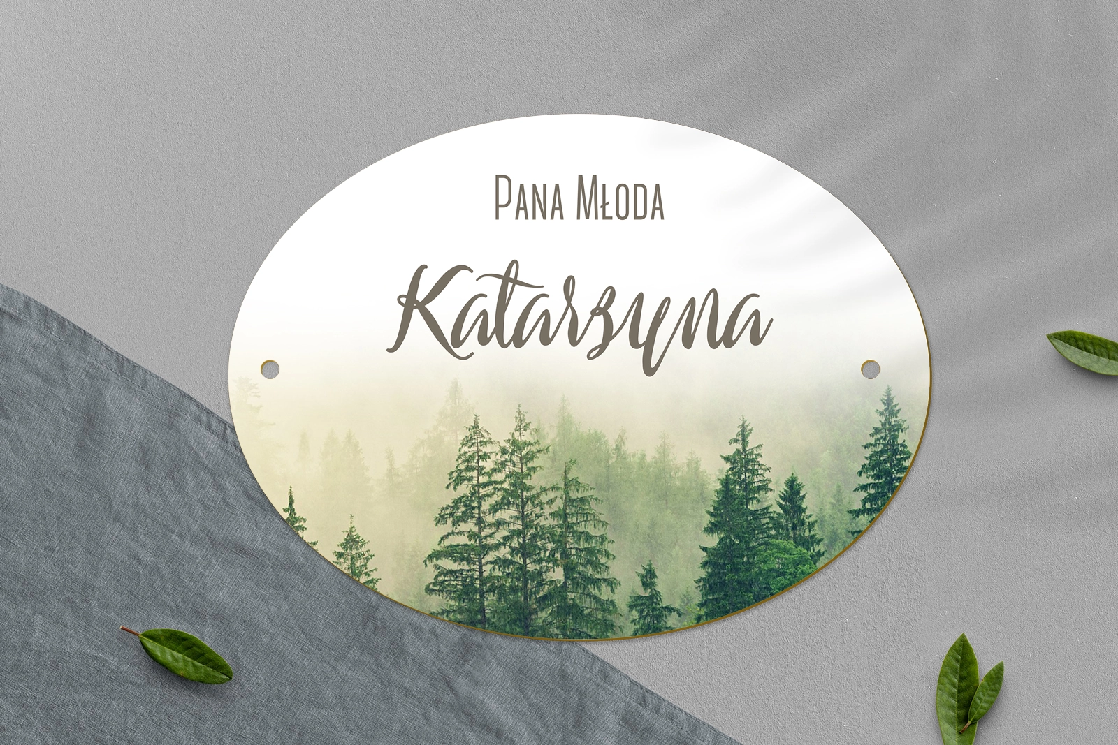 Zawieszka na krzesła - Owalna Forest - Motyw 1