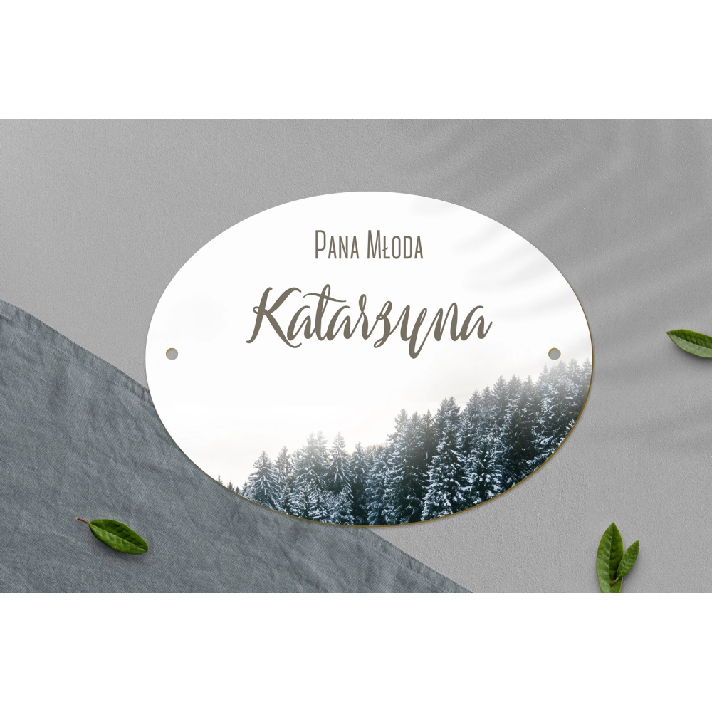 Zawieszka na krzesła - Owalna Forest - Motyw 4