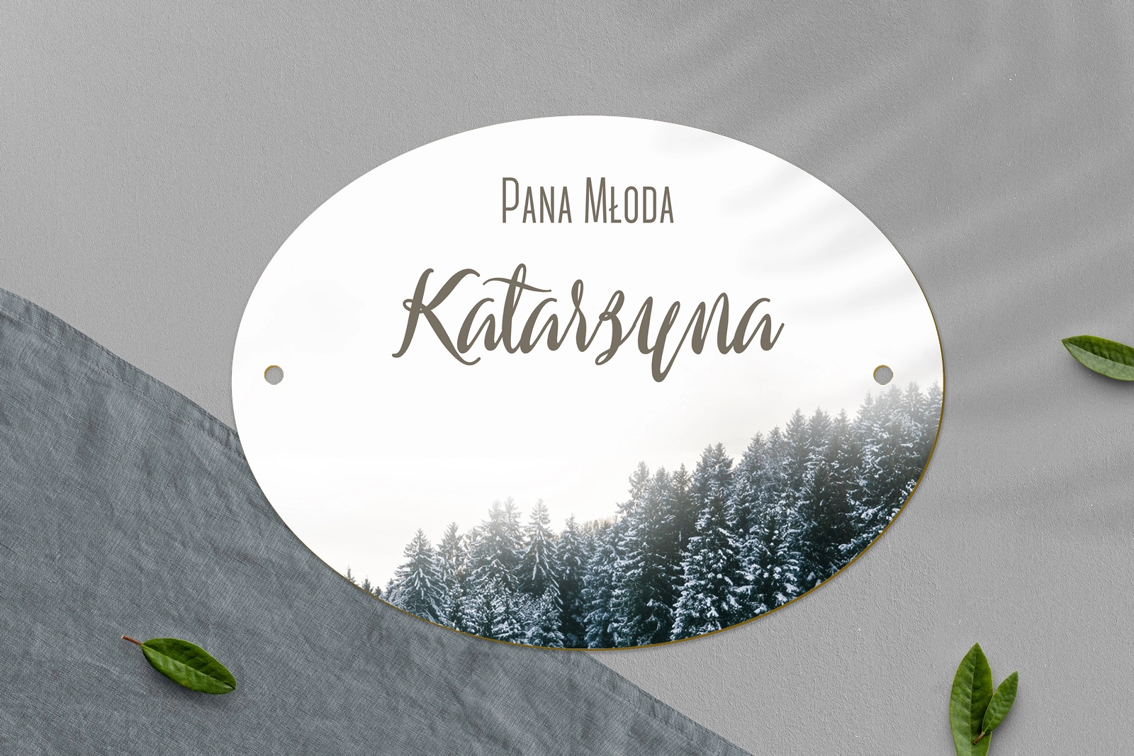 Zawieszka na krzesła - Owalna Forest - Motyw 4