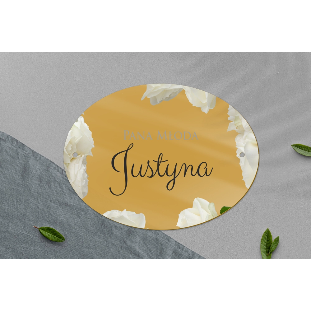 Zawieszka na krzesła - Owalna Soft Motyw 4