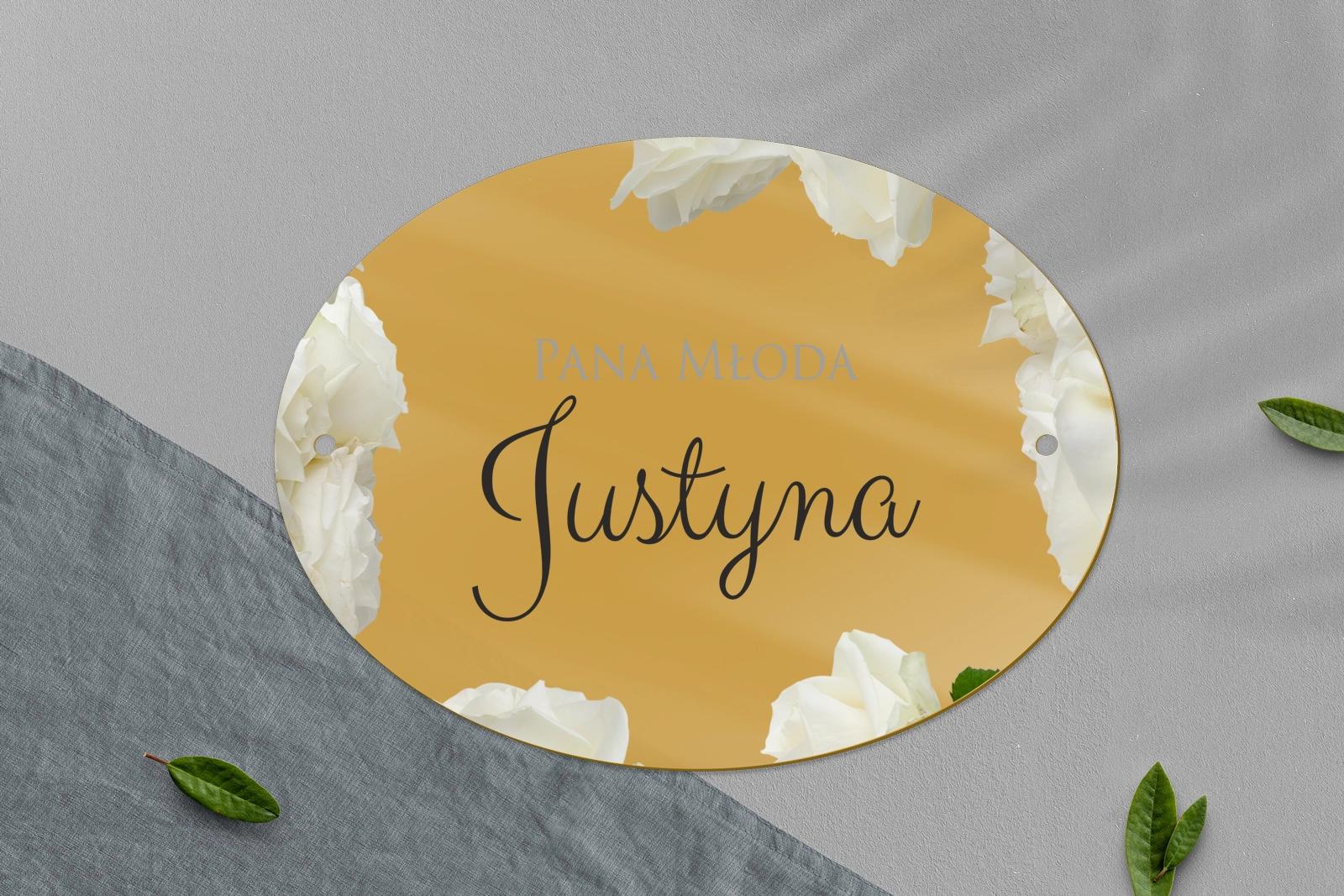 Zawieszka na krzesła - Owalna Soft Motyw 4