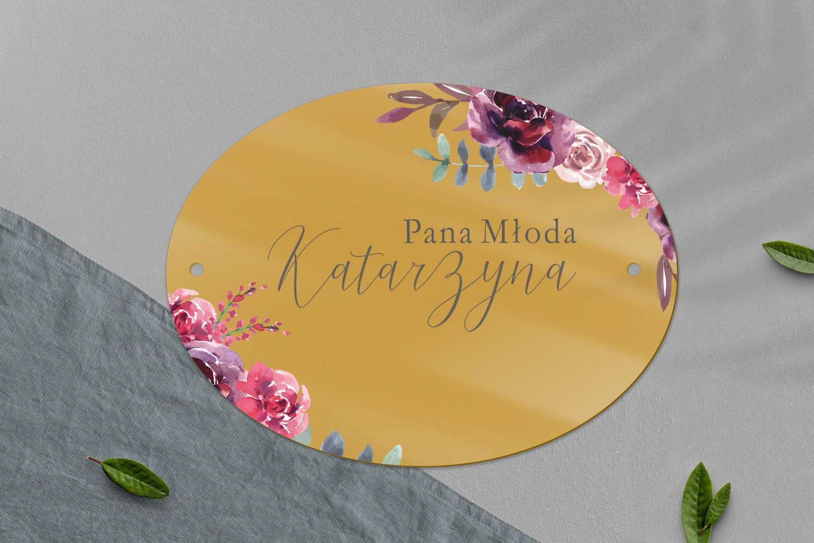 Zawieszka na krzesła - Owalna PasteLove Motyw 1