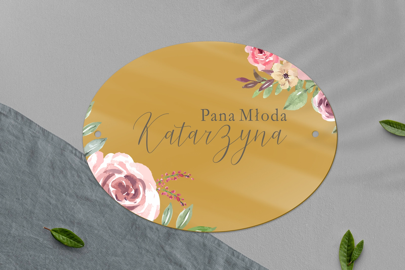 Zawieszka na krzesła - Owalna PasteLove Motyw 2