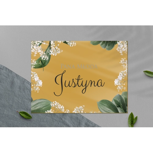 Zawieszka na krzesła - Prostokątna Soft Motyw 1