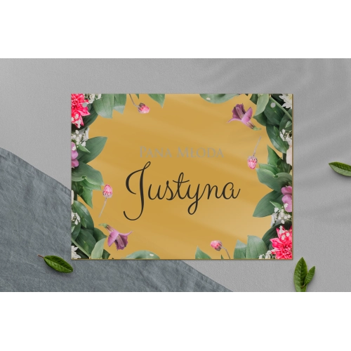 Zawieszka na krzesła - Prostokątna Soft Motyw 6