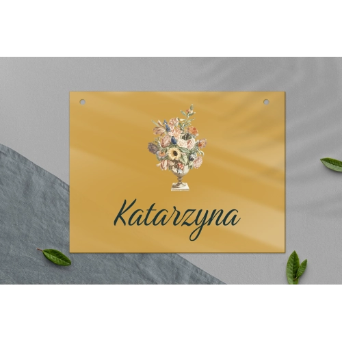 Zawieszka na krzesła - Prostokątna Rustic Summer Motyw 2