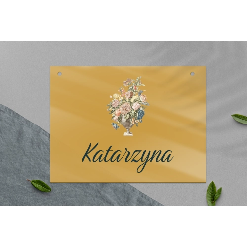 Zawieszka na krzesła - Prostokątna Rustic Summer Motyw 1