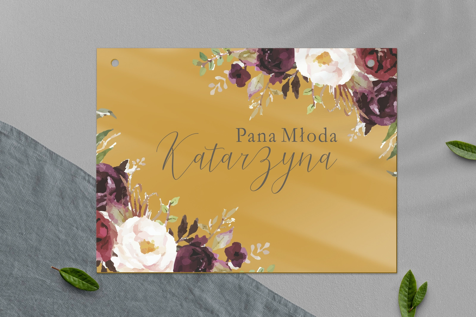 Zawieszka na krzesła - Prostokątna PasteLove Motyw 3