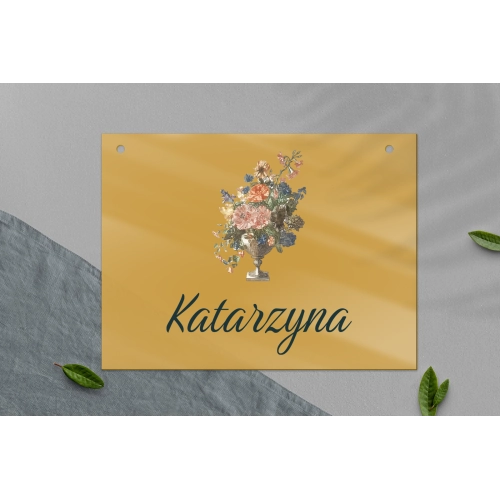 Zawieszka na krzesła - Prostokątna Rustic Summer Motyw 3