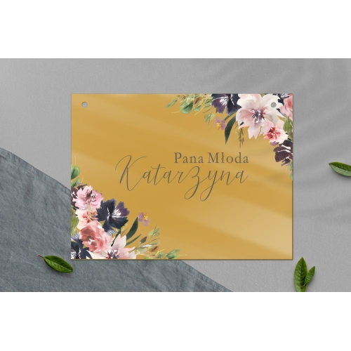 Zawieszka na krzesła - Prostokątna PasteLove Motyw 4