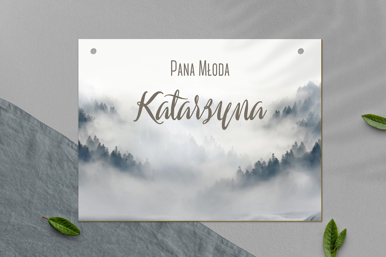 Zawieszka na krzesła - Prostokątna Forest - Motyw 5