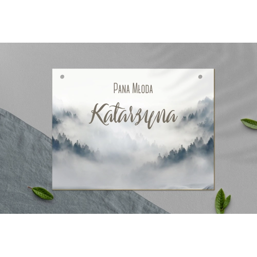 Zawieszka na krzesła - Prostokątna Forest - Motyw 5