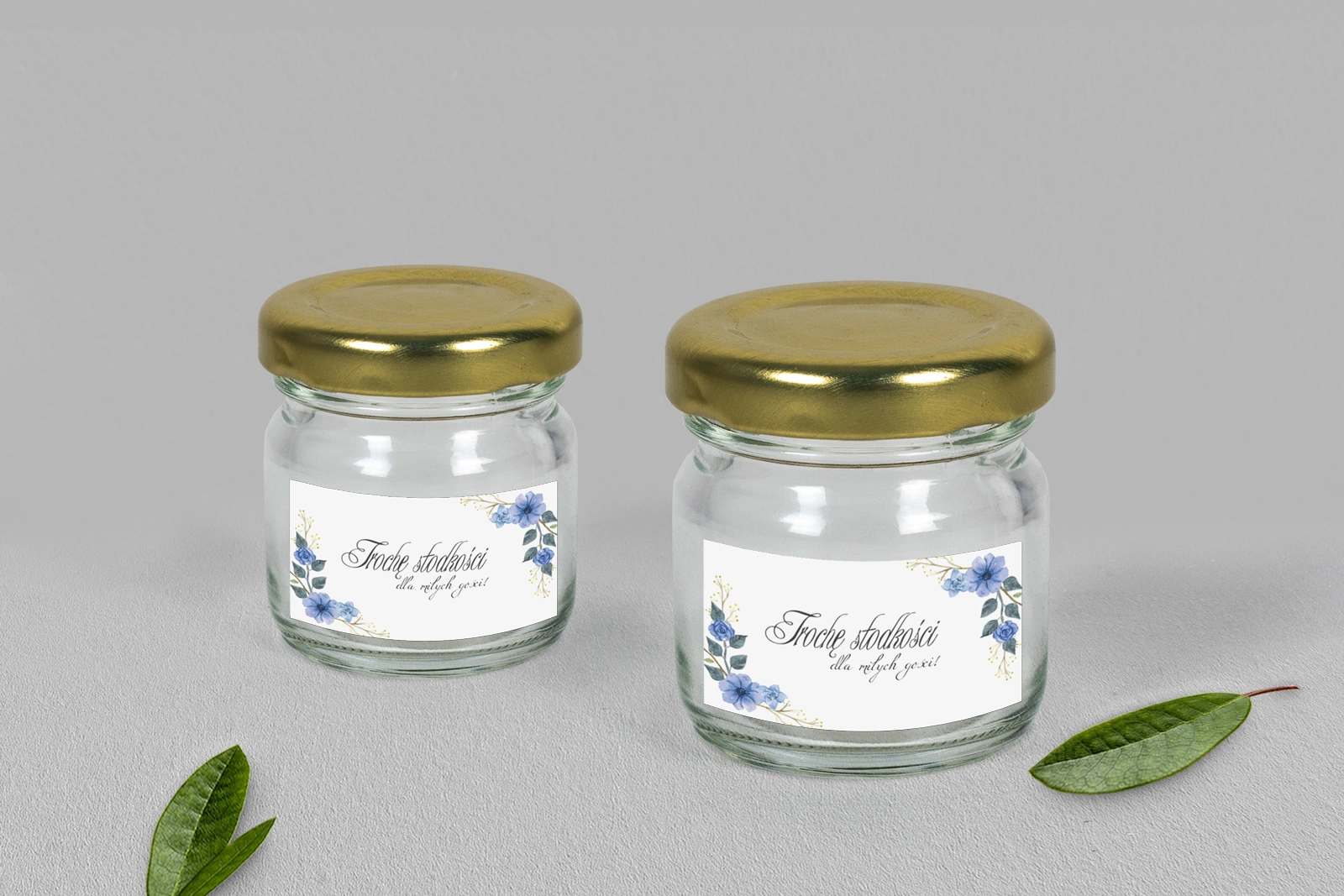 Słoiczek na słodkości - Akwarelowe Wianki Motyw 1