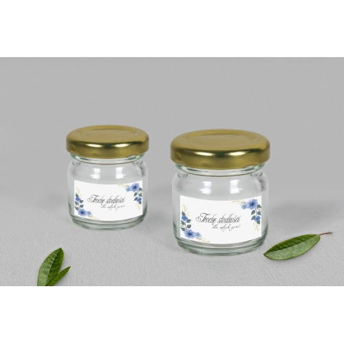 Słoiczek na słodkości - Akwarelowe Wianki Motyw 1