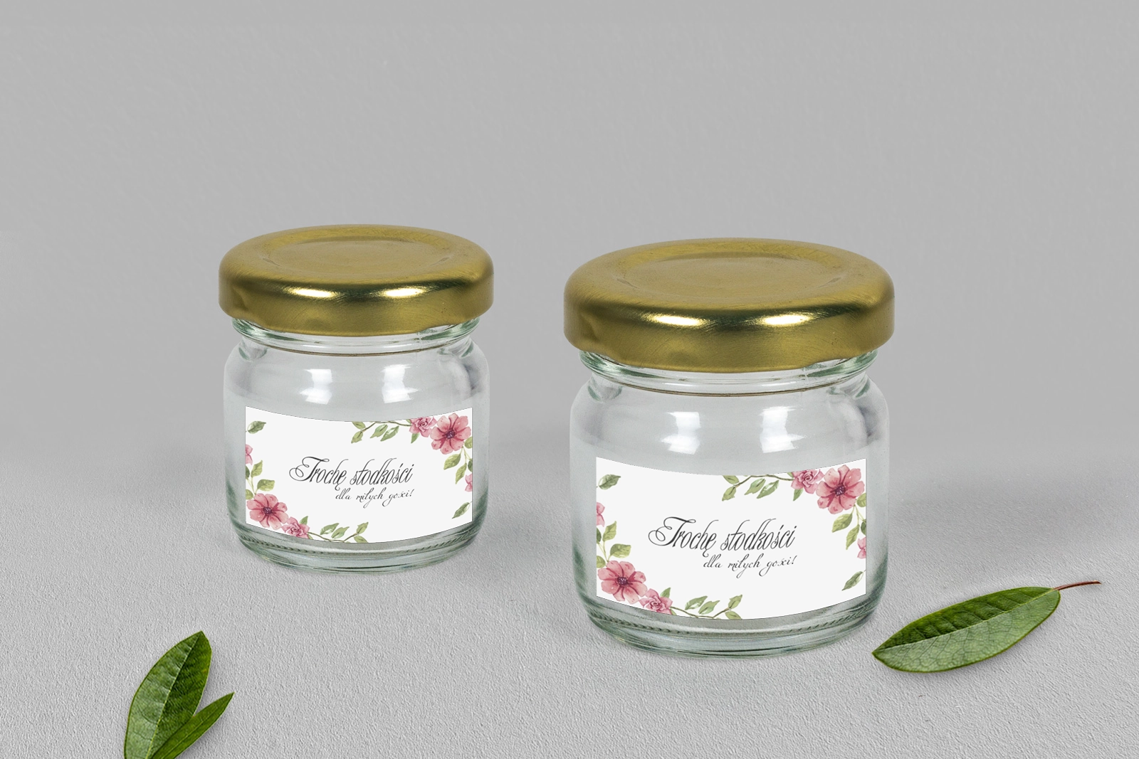 Słoiczek na słodkości - Akwarelowe Wianki Motyw 6