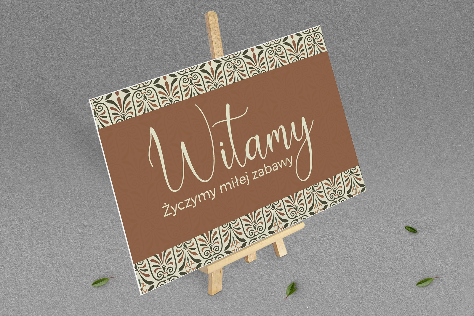 Tablica Powitalna - Vintage Motyw 3