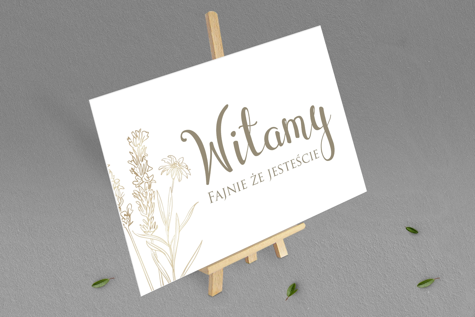 Tablica Powitalna -Fiori Motyw 1