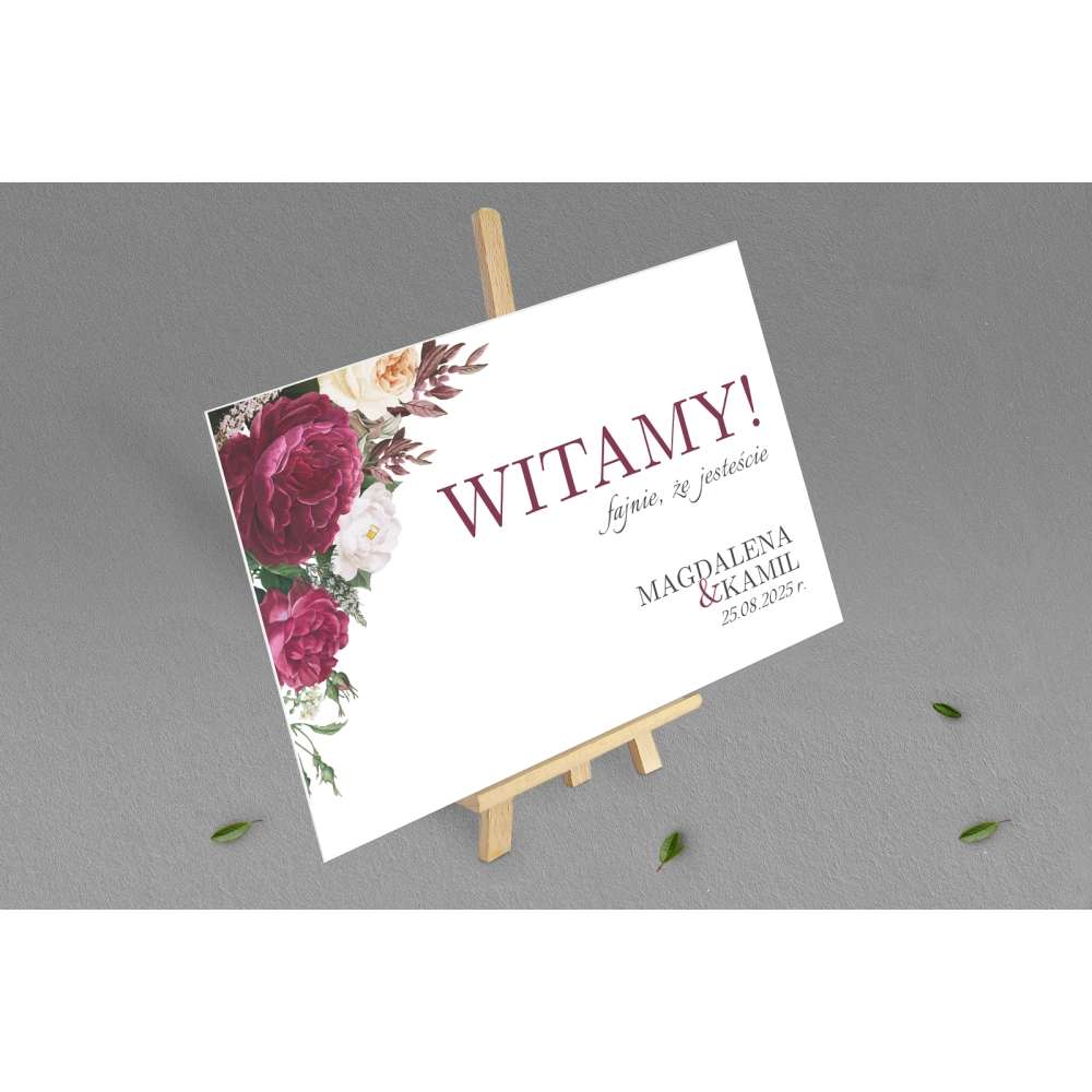 Tablica Powitalna - Fabello Motyw 1