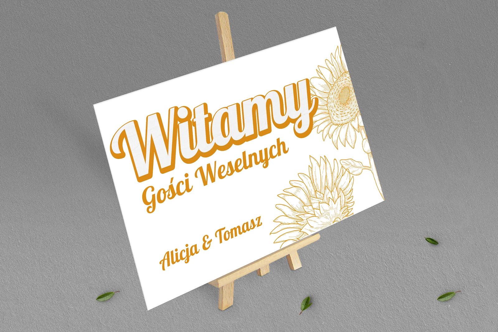 Tablica Powitalna - Sunflowers Motyw 1