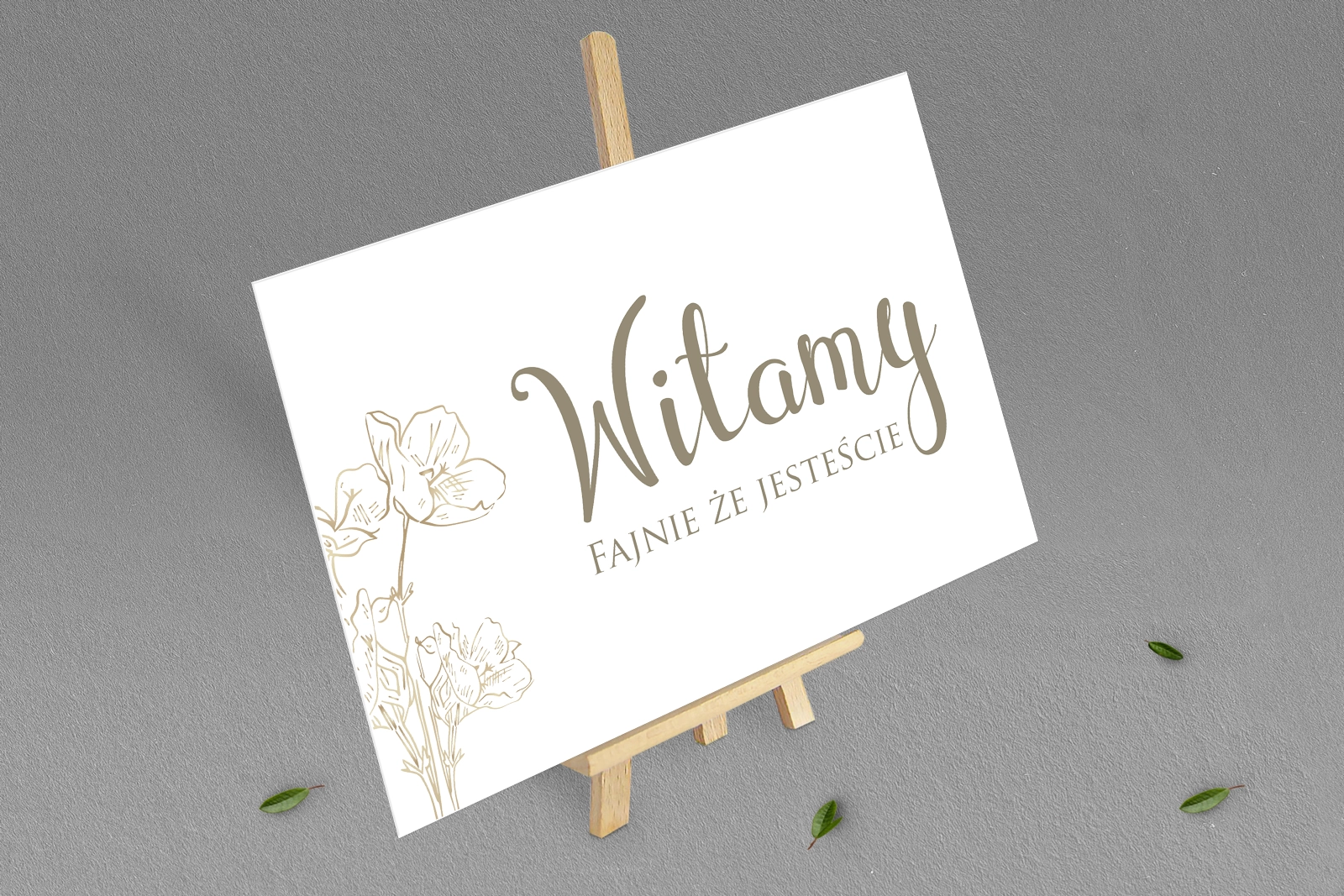 Tablica Powitalna -Fiori Motyw 3