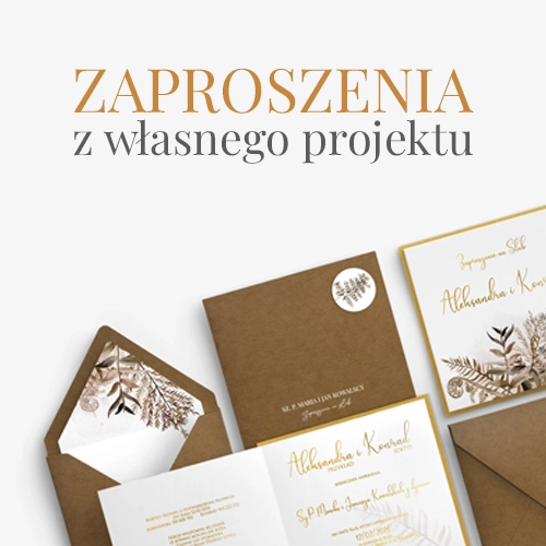 Zaproszenia z własnego projektu Zaproszenia z własnego projektu