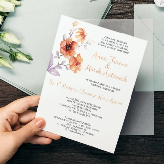 Zaproszenia ślubne Sweet Love - Motyw 6