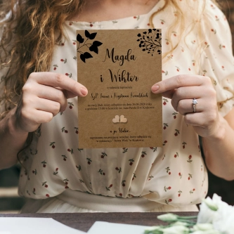 Zaproszenia ślubne Boho - Motyw 3